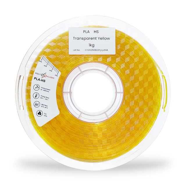 Polyalkemi PLA-HS Transparent Transparent Yellow 
