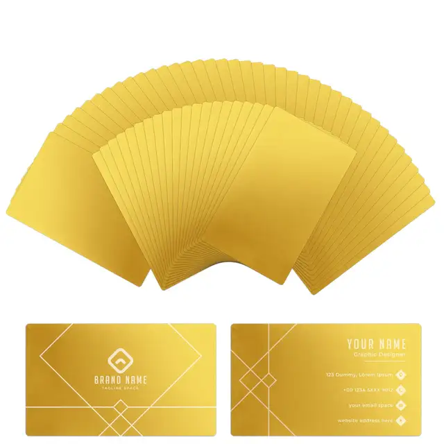 xTool Metal Business Cards - Gold 60pcs 