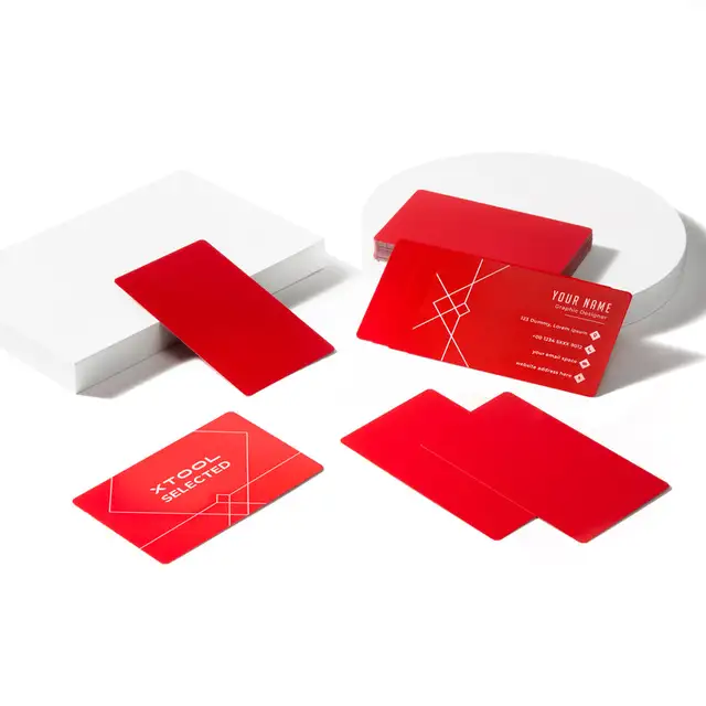 xTool Metal Business Cards - Red 60pcs 