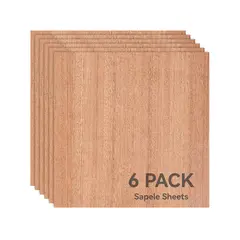 Bambu Lab Sapele Plywood - 6pcs 3mm