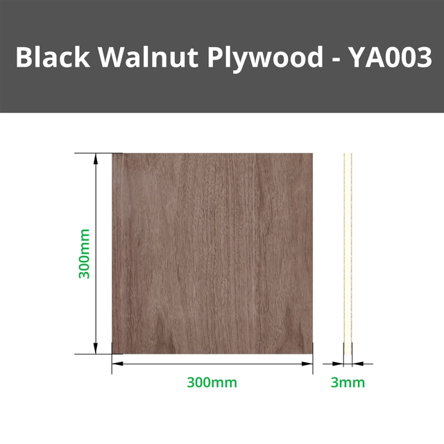 Bambu Lab Walnut Plywood - 6pcs 3mm 