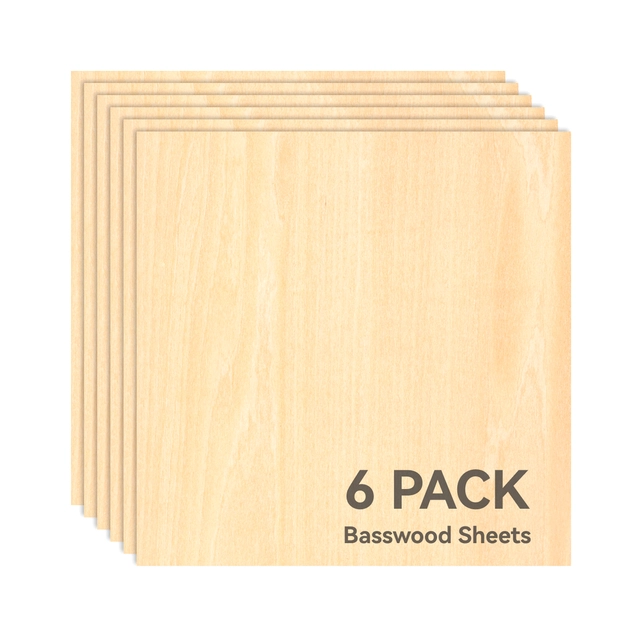 Bambu Lab Basswood Plywood - 6pcs 3mm 