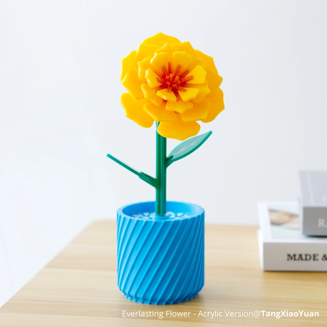 Bambu Lab Opaque Glossy Acrylic Sheets Yellow, 3mm, 3pcs 