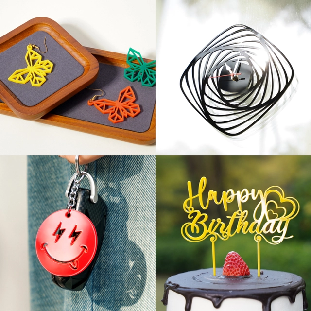 Bambu Lab Opaque Glossy Acrylic Sheets Yellow, 3mm, 3pcs 