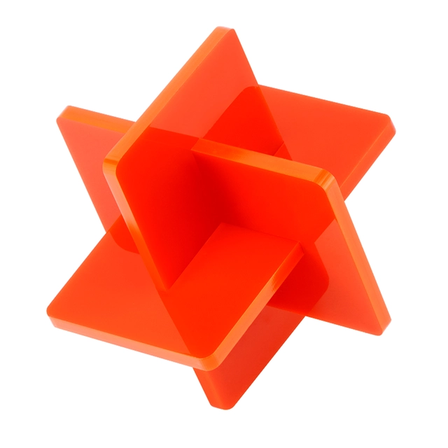 Bambu Lab Opaque Glossy Acrylic Sheets Orange, 3mm, 3pcs 