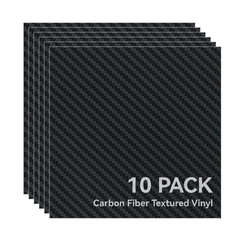 Bambu Lab Carbon Fiber Textured Vinyl Removable, 10pcs