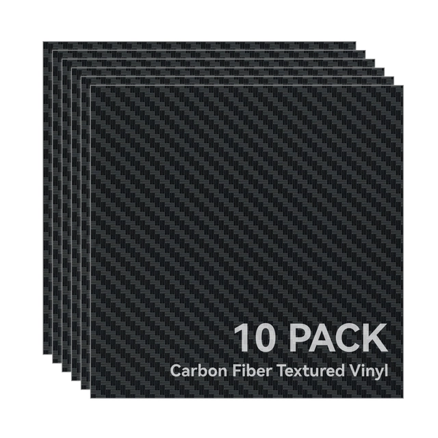 Bambu Lab Carbon Fiber Textured Vinyl Removable, 10pcs 
