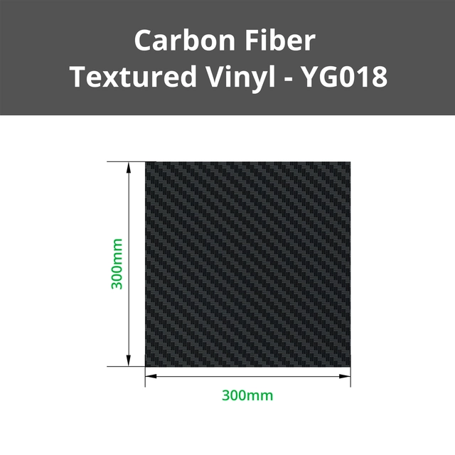 Bambu Lab Carbon Fiber Textured Vinyl Removable, 10pcs 