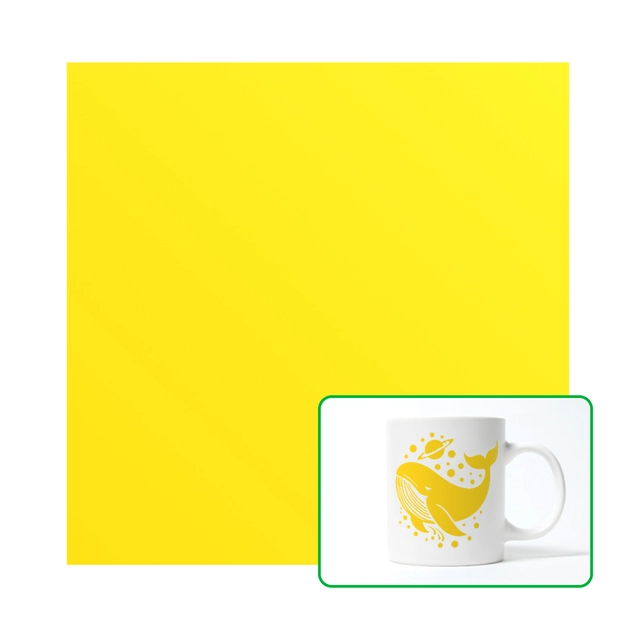 Bambu Lab Matte Removable Vinyl - 10pcs Lemon Yellow 