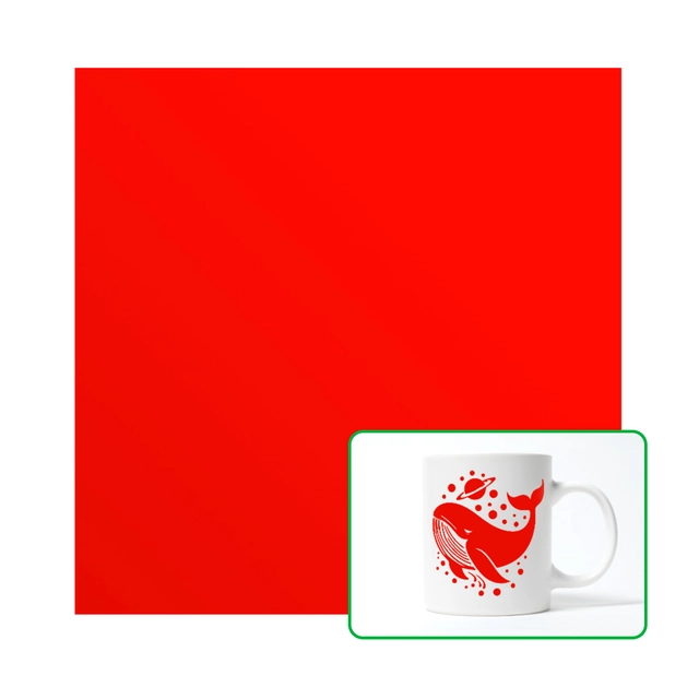 Bambu Lab Matte Removable Vinyl - 10pcs Red 