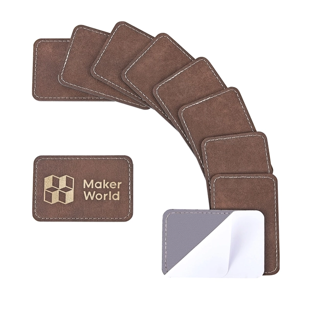 Bambu Lab Rectangular PU Iron-on Patch Rustic to Gold, 10pcs 