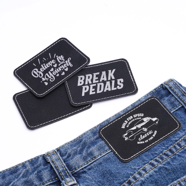 Bambu Lab Rectangular PU Iron-on Patch Black to Silver, 10pcs 