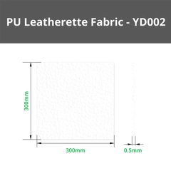 Bambu Lab Pebbled PU Leatherette Fabric White, 5pcs