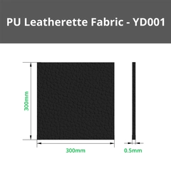 Bambu Lab Pebbled PU Leatherette Fabric Black, 5pcs