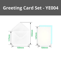 Bambu Pearlescent White Greetingcard Set 2pcs