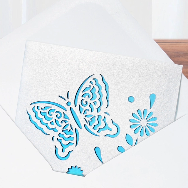 Bambu Pearlescent White Greetingcard Set 2pcs 