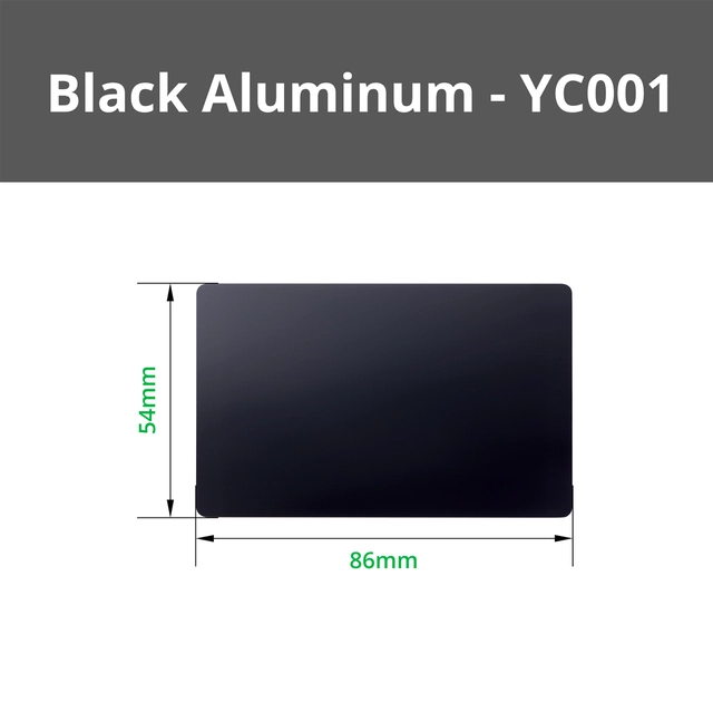 Bambu Lab Black Aluminium Card 10pcs 