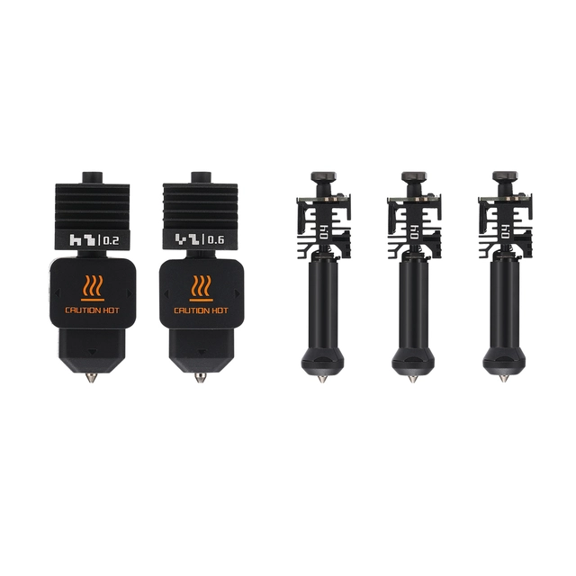 Bambu Lab Hotend Combo for H2C 5 stk hotend i forskjellige størrelser 