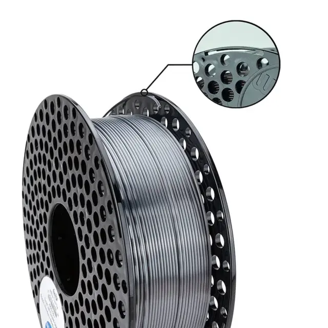 Azurefilm PLA Silk Silk Graphite Grey 