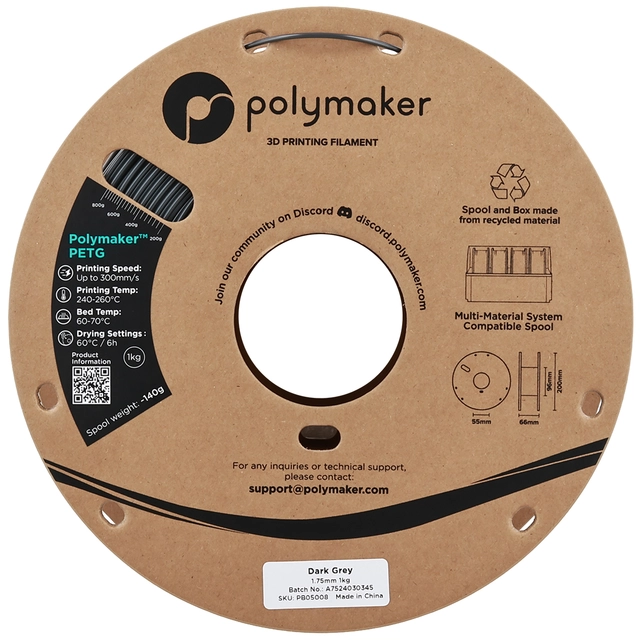 Polymaker PETG Dark Grey 