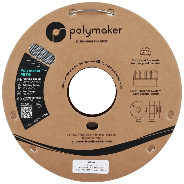 Polymaker PETG Silver 