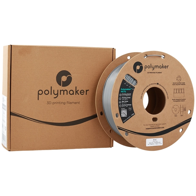 Polymaker PETG Silver 