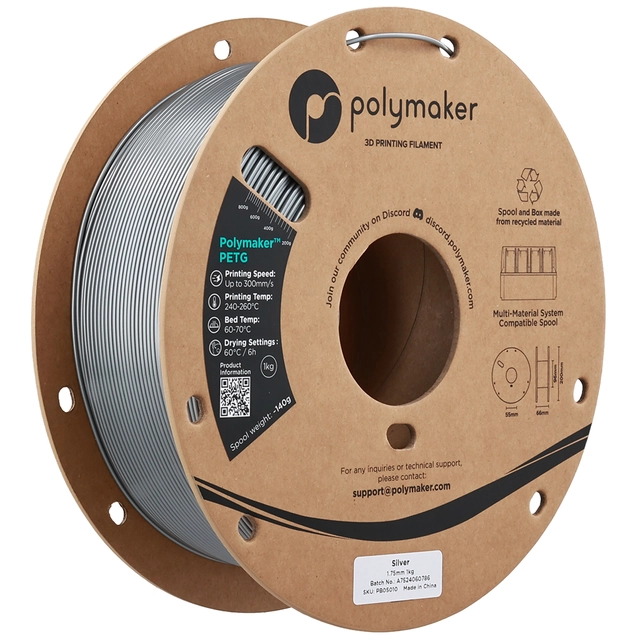 Polymaker PETG Silver 