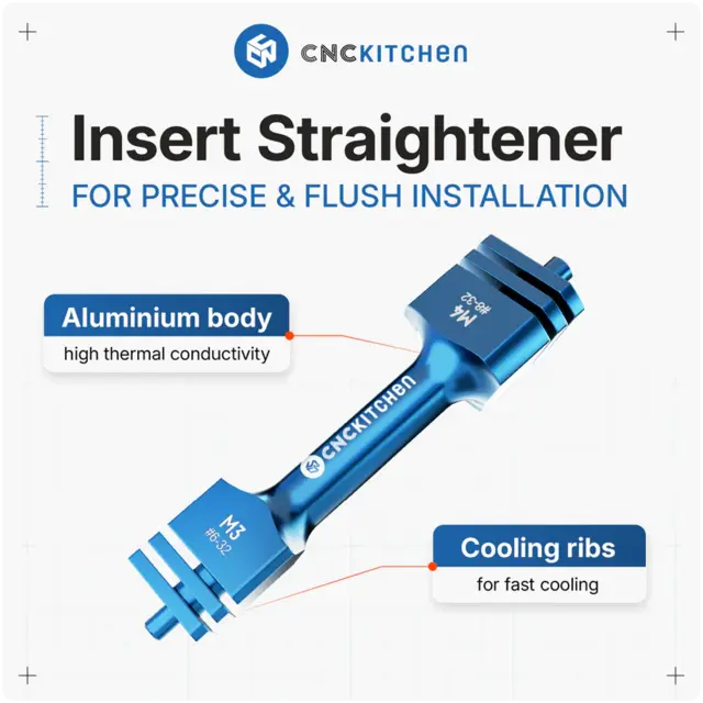 CNCKitchen Insert Straightener SET M2 - M10 