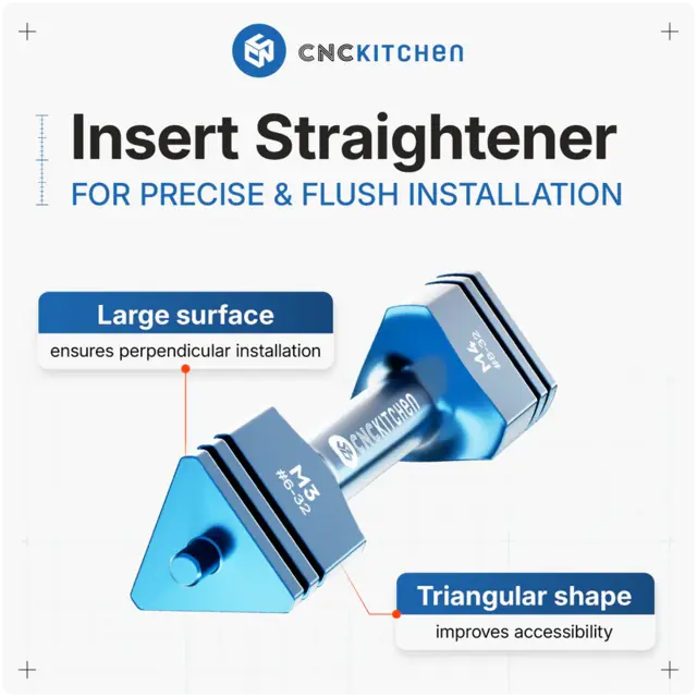 CNCKitchen Insert Straightener SET M2 - M10 