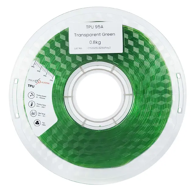 Polyalkemi TPU 95A - Flexible Transparent Green 
