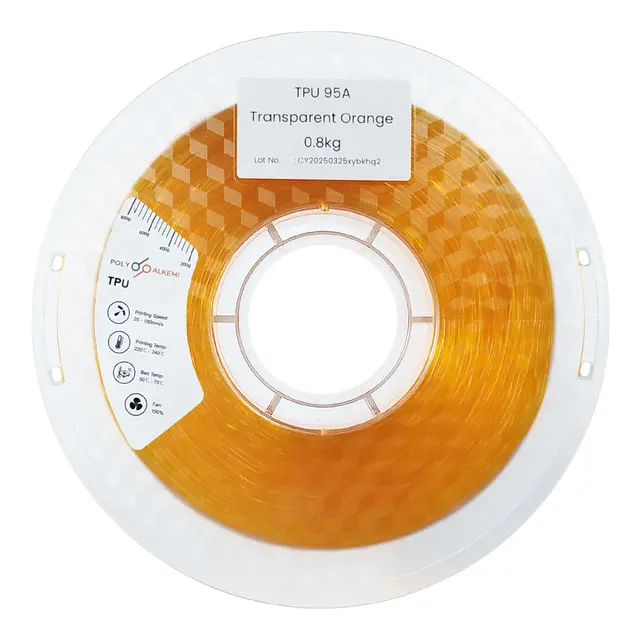 Polyalkemi TPU 95A - Flexible Transparent Orange 