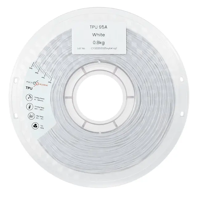 Polyalkemi TPU 95A - Flexible White 