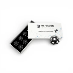 Reflecon Magnetic Reference Cube 6mm Retroreflective