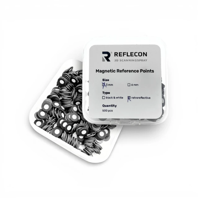 Reflecon Magnetic Reference Dots 6mm Retroreflective 