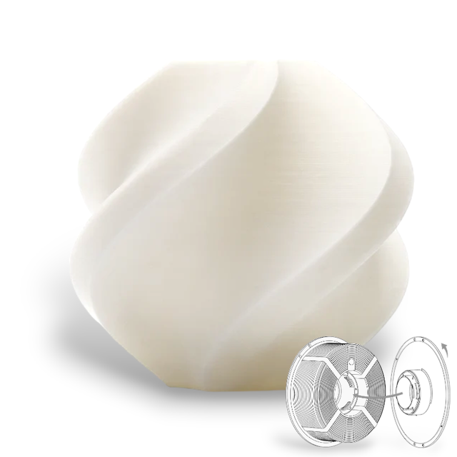 Bambu Lab PLA Basic - Refill Jade White 