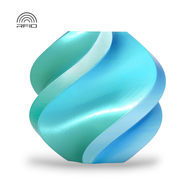 Bambu Lab PLA Silk Multi-Color Blue Hawaii (Blue-Green) 