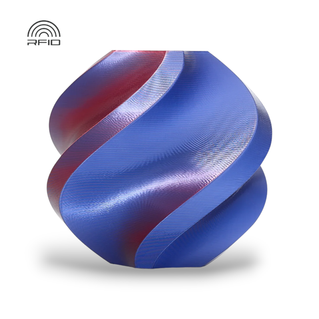 Bambu Lab PLA Silk Multi-Color Midnight Blaze (Blue-Red) 