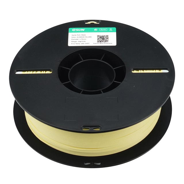 eSun PLA Matte Almond Yellow 