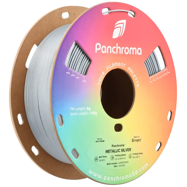 Polymaker Panchroma Metallic PLA Metallic Silver 