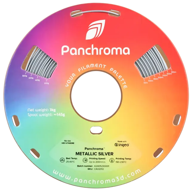 Polymaker Panchroma Metallic PLA Metallic Silver 