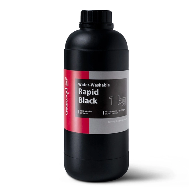Phrozen Water Washable Resin - 1kg Rapid Black 
