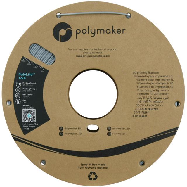 Polymaker PolyLite ASA Grey (1000g) 