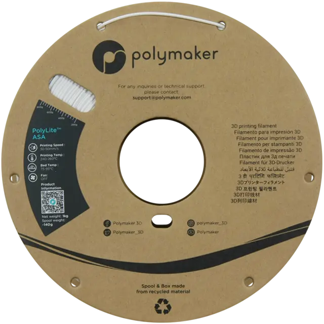 Polymaker PolyLite ASA White (1000g) 