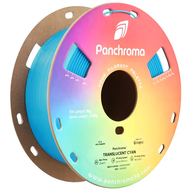 Polymaker Panchroma Translucent PLA Translucent Cyan 