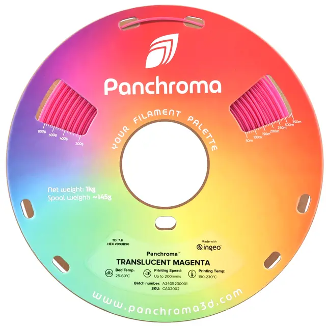 Polymaker Panchroma Translucent PLA Translucent Magenta 