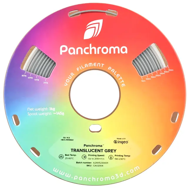 Polymaker Panchroma Translucent PLA Translucent Grey 