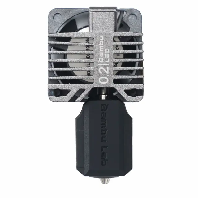Bambu Lab Complete Hotend Assembly - X1C Stainless Steel 0.2mm 