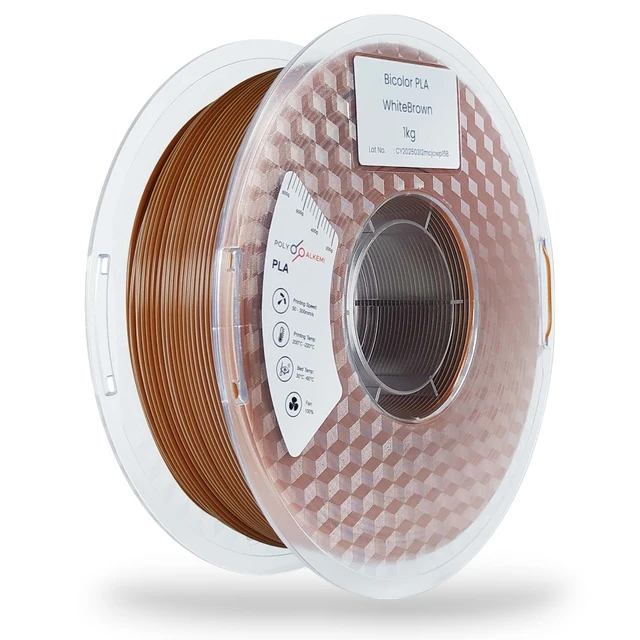 Polyalkemi PLA Bicolor White Brown 