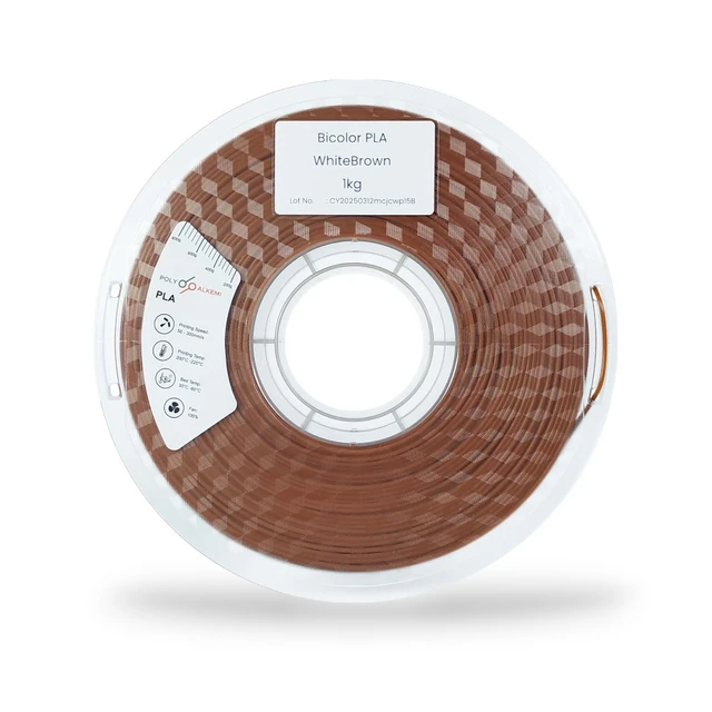 Polyalkemi PLA Bicolor White Brown 