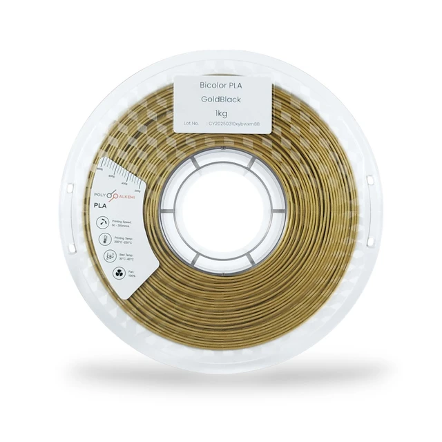 Polyalkemi PLA Bicolor Gold Black 